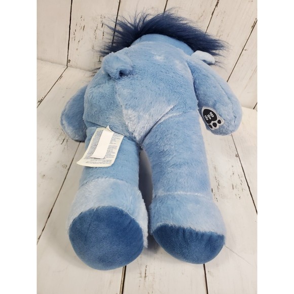 Build A Bear Vampire Teddy Blue 16" Dracula Teddy Bear Blue Hair BAB CLEAN! - Picture 8 of 15